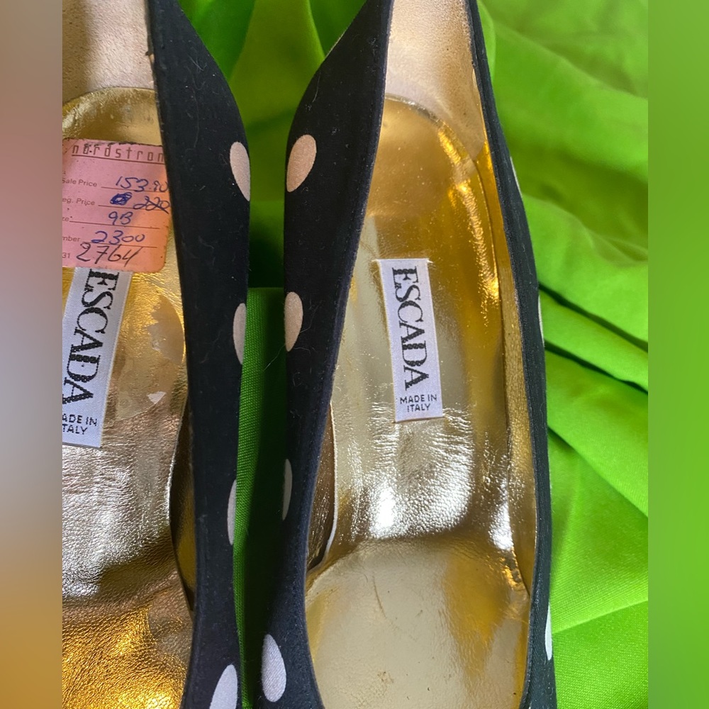 80s VTG Escada Heels DEADSTOCK NEW VINTAGE - Picture 12 of 15